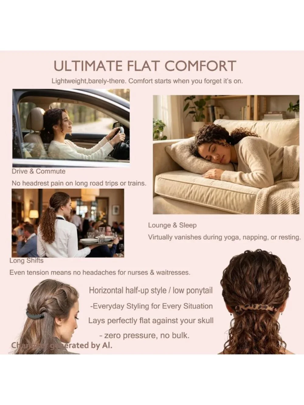 Retro Banana Clip for Effortless French Styling - Perfect for 3-4.5